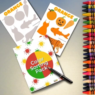 Color Worksheets: Color sorting activity for the kids