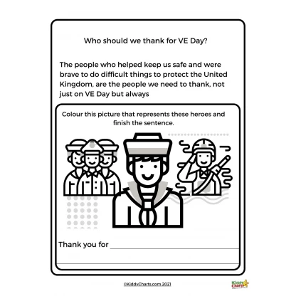 VE Day colouring sheets: Colouring pages - Image 7
