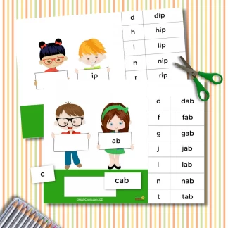Reception worksheets for literacy: Reception literacy CVC worksheets