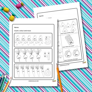 Food Math Worksheets: Fun with Preschool Math