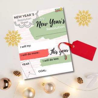 New Year's Resolution Sheet