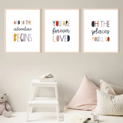 Nursery wall art: Set of three - Image 2