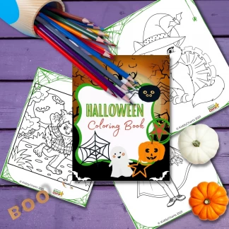 Cute Halloween coloring pages: Coloring book to print