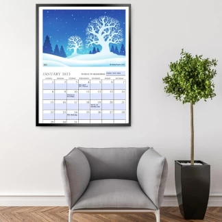 2023 printable calendar: Editable version