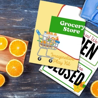 Pretend play grocery store pack